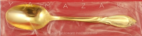 Teaspoon factory sealed - Cache Gold by Yamazaki - Stainless 